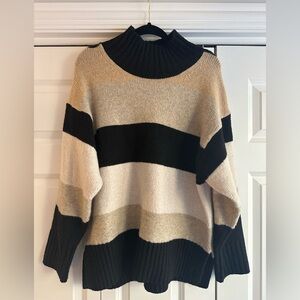 Target “A New Day” mock neck striped Sweater